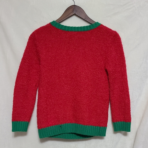 It's Our Time Girls Christmas Llama Ugly Sweater Size M - Picture 3 of 4